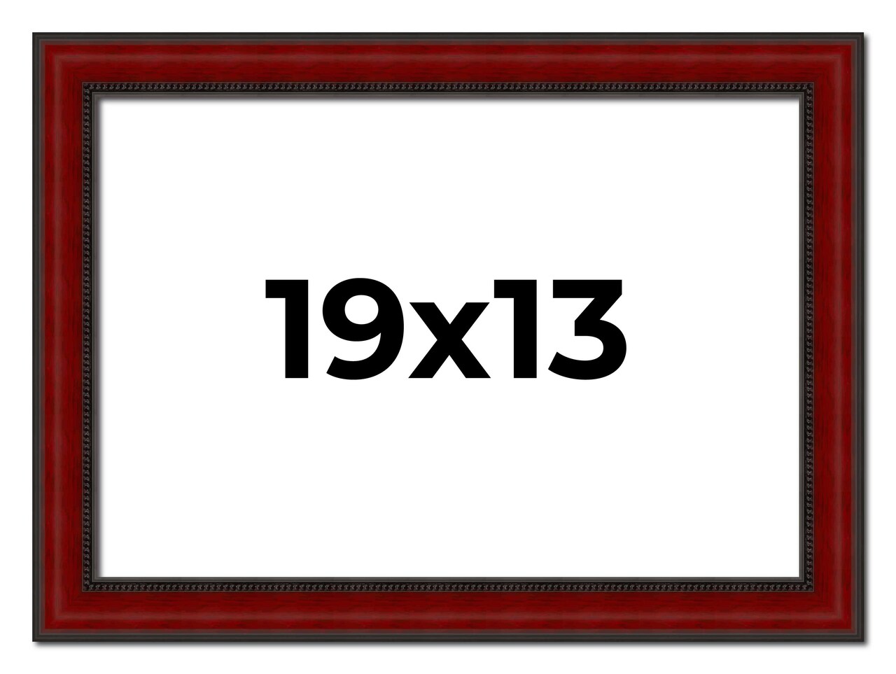 13x19 Weathered Picture Frame with UV-Resistant Acrylic & Acid Free Backing, Available in 5 Finishes - Black, Gold, Red, White, Natural